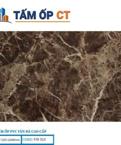 Tấm Ốp PVC Vân Đá 315 màu đen sang trọng và đẳng cấp